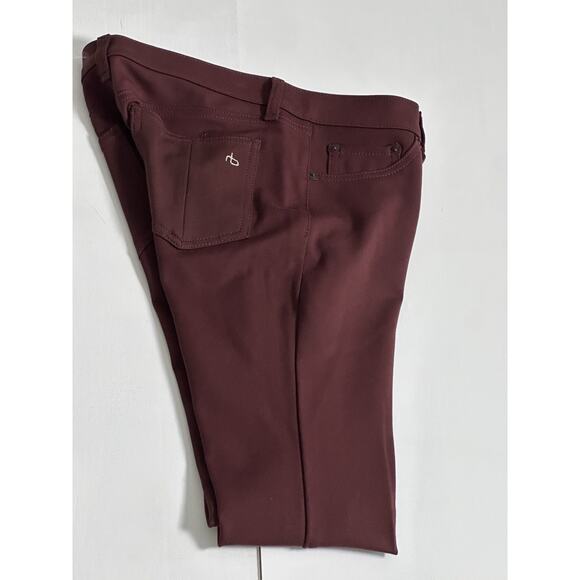 rag & bone Denim - Rag & Bones Women's Jean Leggings In Burgundy Ponte Size (26) Stretchy Jeans